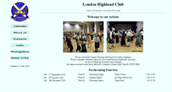 Desktop Screenshot of londonhighlandclub.co.uk