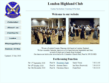 Tablet Screenshot of londonhighlandclub.co.uk